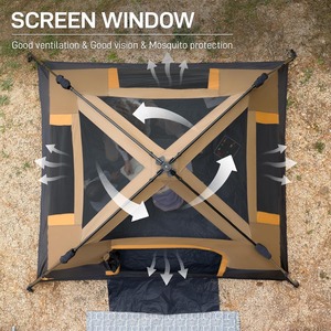 Carpa Familiar Grande OEM - Carpa de Camping Impermeable y Espaciosa con Paredes Verticales para un Refugio Exterior con Estilo de <span class=keywords><strong>Sala</strong></span> de Estar - Product Image 4