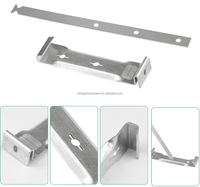 Support de fixation rapide robuste en aluminium de 5'' pour gouttière plate de toiture, en alliage d'aluminium inoxydable