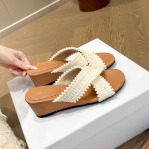 Women's <b>Wedge</b> Heel Sandals 2026 Summer Fairy Style Bohemian High Heel Dress Sandals - Product Image 5