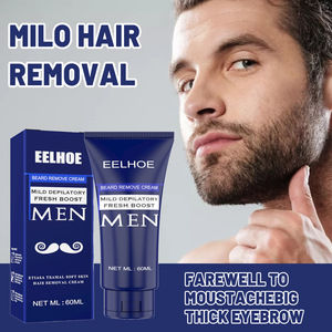 <span class=keywords><strong>Crème</strong></span> dépilatoire pour hommes 60ml, <span class=keywords><strong>crème</strong></span> pour éliminer la barbe, <span class=keywords><strong>crème</strong></span> lissante pour le rasage, adoucissante pour les poils, meilleure <span class=keywords><strong>crème</strong></span> dépilatoire pour les zones intimes - Product Image 2