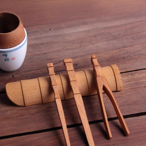 Juego de té de bambú carbonizado para seis personas, herramientas de té Kung Fu, juego de cinco piezas para la ceremonia del té. - Product Image 3