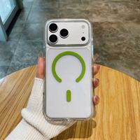 Coque de téléphone magnétique transparente pour iPhone 17 Plus 18 Pro Max, protection 2-en-1 en TPU et PC pour téléphones mobiles