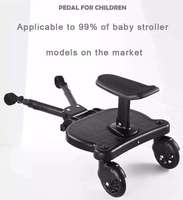 Universel 2-en-1 Confort Planche à Roulettes Réglable Amovible Siège Planeur Bébé Poussette Wagon Durable Plastique 25kg Capacité