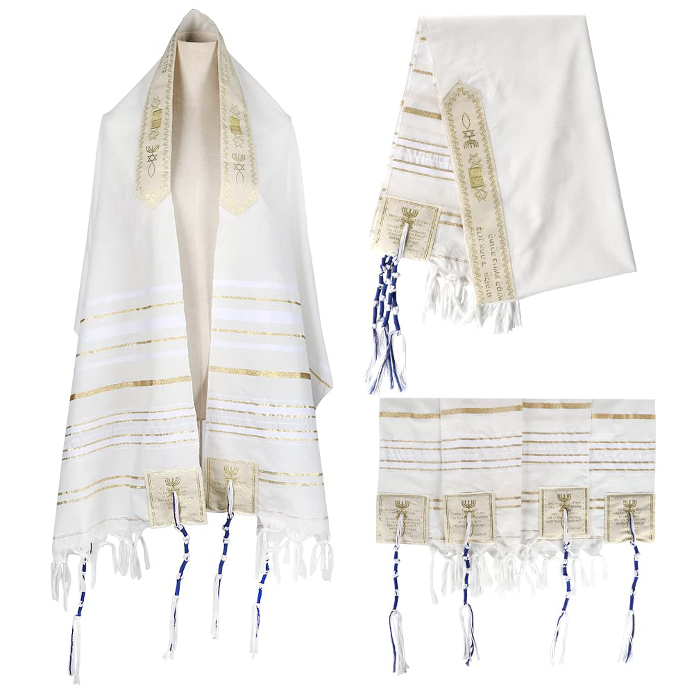 Pink Messianic Tallit Prayer Shawl Tzitzit Jewish Christian Scarf