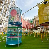Fabricant d'équipements de jeux d'extérieur pour enfants sur mesure, conception d'usine OEM, toboggan en acier inoxydable de qualité commerciale pour parcs d'attractions
