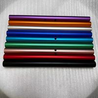 Tube rond en aluminium anodisé sablé