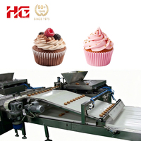 Ligne de production de gâteaux automatiques entièrement automatisée pour gâteaux en papier, gâteaux fourrés et gâteaux de forme personnalisée, machine à fabriquer des gâteaux