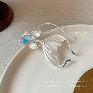 Estilo chino nueva moda de lujo pez submarino de ensueño para regalo nuevo modelo "de mar profundo Elfo" elegante broche de medusas dinámico - Product Image 4