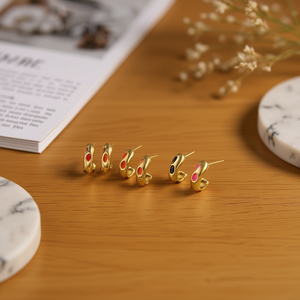 Irregular Stainless Steel <b>Earrings</b> Gold Plated <b>Studs</b> Fashion Jewelry For Women - Product Image 3