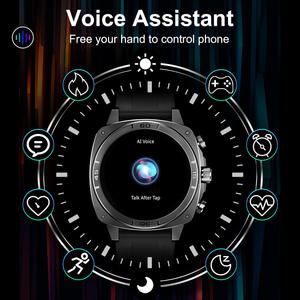 Montre connectée sportive T68, boîtier carré en alliage, écran AMOLED 1,43 pouces, appareil portable sans fil, rappel d'appels et de messages, IP68 - Product Image 3