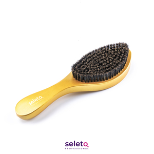 <span class=keywords><strong>Brosse</strong></span> ondulée en bois à poils de sanglier pour garçons, pour salon de coiffure, personnalisé, bon marché, 100% 360, vente en gros - Product Image 6