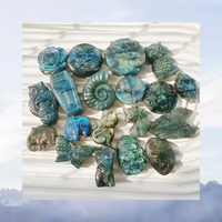 Grosir Pabrik ukiran tangan kualitas tinggi alami ukiran hewan Labradorite berbeda ukiran kristal untuk dekorasi