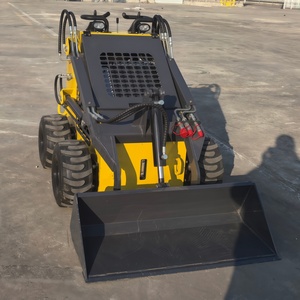 Mini chargeuse sur pneus à roues libres, moteur Kubota Euro 5, broyeur forestier, petite mini chargeuse sur pneus - Product Image 5