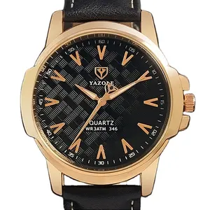 Yazole 346 Quality Relojes Quartz Wristwatches Waterproof Analog Fashion Mens Hand watches for men with logo