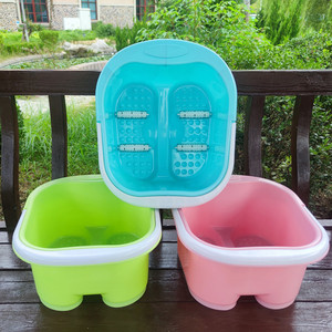 Bañera Portátil de Plástico para Pies con Función de Masaje, Tamaño Grande y Reforzado para Uso Adulto - Product Image 4