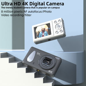 Cámara Selfie de viaje con Zoom Digital de 64MP y 18X, enfoque automático, 4K, Vlogging Digital para niños y estudiantes, modelo KM4, soporte de alta definición EIS - Product Image 5