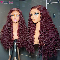 Perruques en gros avec dentelle frontale HD, cheveux humains, 13x6, sans colle, perruque frontale complète HD, fournisseur de perruques bouclées ondulées birmanes, cheveux indiens