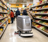 Mesin Scrubber Dryer ST-X40 untuk Koridor Rumah Sakit, Pembersihan Lantai Keras Profesional CE
