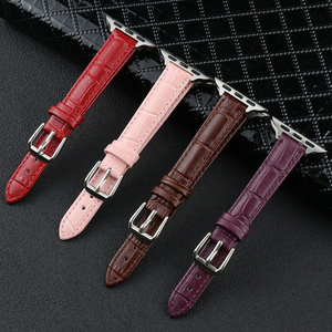 Cinturino in vera pelle per <span class=keywords><strong>Apple</strong></span> <span class=keywords><strong>watch</strong></span> 7 <span class=keywords><strong>6</strong></span> 5 4 3 2 1 cinturino per iwatch 5 cinturino piccolo modello bambù 38/40/41 45/44/42mm - Product Image 4