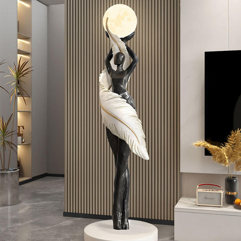 ขาวดำ27*27*85ซม.