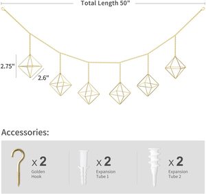 Hiện Đại Himmeli Hình Học Planter Tillandsia Không Khí Dương Xỉ Mini Kim Loại Air Cây Chủ - Product Image 6