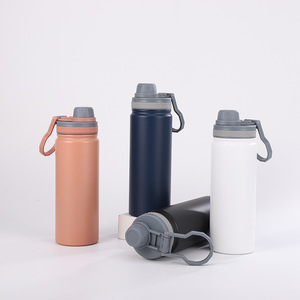 Cross-border Hot Sale 304 Stainless Steel Vacuum <b>Insulated</b> <b>Cup</b> Handle Portable Sports Water Business Gift Customizable Wholesale - Product Image 2