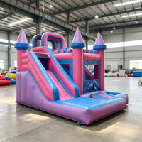 Château gonflable pour enfants avec toboggan, structure de jeux gonflable de qualité commerciale en PVC