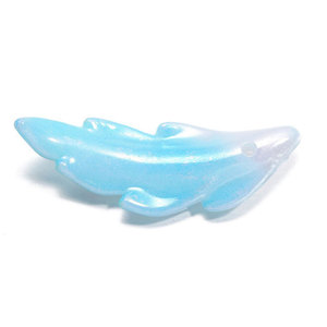 Cuentas colgantes de pluma acrílicas iridiscentes de tamaño mediano, accesorios de joyería DIY para tocados, llaveros y cadenas para teléfonos, venta al por mayor - Product Image 5