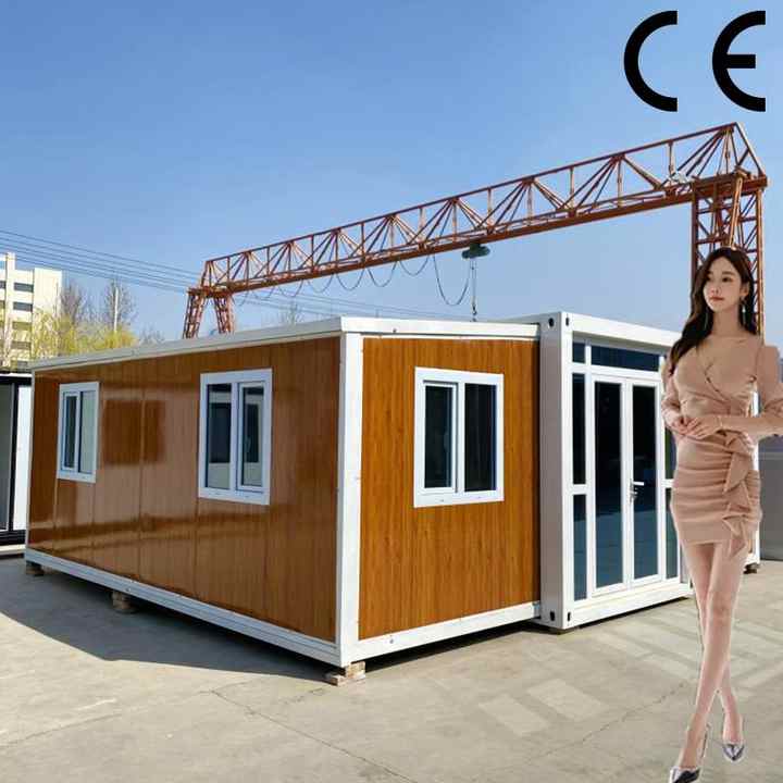 40ft Prefab Expandable Folding Houses Quick Concrete Flat Pack Foldable Storage Container Homes Portable Office Units