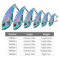 Metall-Vibrations-Mikroköder Eisangeln Sinkender Köder