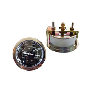 -760mmhg 진공 압력계 U 클램프 튜브 블랙 스틸 케이스 가스 압력 게이지 - Product Image 2