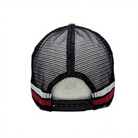 Casquettes de camionneur personnalisées en polyester/coton de haute qualité, ajustables, avec broderie sur la visière/panneaux avant/arrière, pour usage extérieur (toutes tailles)