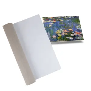 Lukisan kanvas dilukis tangan gulungan 100% katun akrilik minyak kanvas diregangkan gulungan kanvas untuk artis