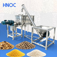 Mélangeur à vis à double palette HNOC en acier inoxydable 304 de qualité alimentaire, capacité 100 kg - 250 kg, pour riz