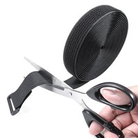 Bricolage réutilisable crochet et boucle extensible élastique réglable sangle en nylon antidérapant avec boucle