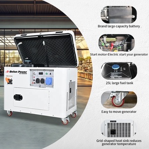 Générateur d'électricité portable à essence 5kva 6kva 8kva 10kva 12kva, tout en cuivre, refroidi par air, super silencieux, pour la maison, 50/60hz - Product Image 4