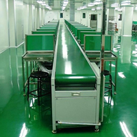 Lini Produksi Konveyor Sabuk Kecil Semi-Otomatis Multiguna Kecepatan Variabel Tahan Panas Efisiensi Tinggi untuk Lini Perakitan