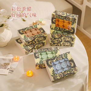 Yu Huan Tea Wax Scented Candles Round Bohemian Style Trial Size Valentine'S Day Decor - Product Image 2