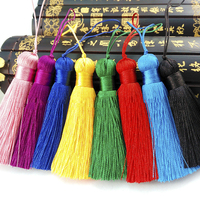 Chine gros rideau gland frange boutons de manchette logo gland