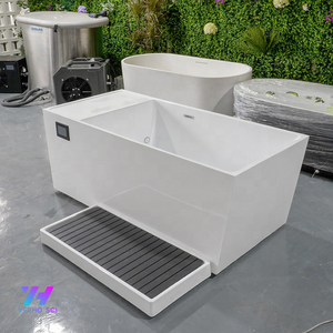 Bañera de hielo de inmersión fría todo en uno de acrílico de 1HP/1.5HP con enfriador incorporado para recuperación deportiva - Product Image 4