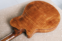 Guitare Jazz Archtop Faite à la Main Yunzhi, Table en Épicéa Creuse, Écorce en Érable Flammé Massif, Guitare Électrique Personnalisable, Touche en Ébène