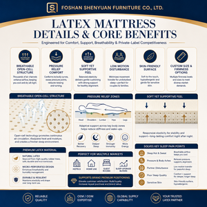 <span class=keywords><strong>Matelas</strong></span> en latex à haute résilience <span class=keywords><strong>140x190</strong></span> cm, <span class=keywords><strong>matelas</strong></span> en mousse de latex naturel respirant, fournisseur OEM ODM, marque privée - Product Image 2