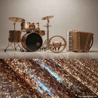 Vente en gros de feuilles de PVC en celluloïd nacré Zhengshuo 1600x700mm, épaisseur 0,17-3mm, multicolores, pour volants, tambours et instruments de musique à accordéon