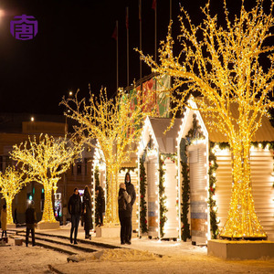 Arbre en cristal décoratif avec éclairage LED pour allée de jardin et aménagement paysager extérieur, éclairage de festival - Product Image 3