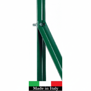 Frecce a L in Ferro Rivestite in Plastica Verde per Supporto Pali Recinzione, Altezza 150 cm, Attrezzatura Protettiva - Product Image 1