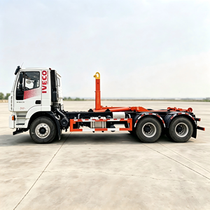 6*4 SAIC Hongyan Chassis Hook Lift Truck Hydraulic Hook lift Garbage Truck for Mobile Waste <b>Bin</b> Transportation - Product Image 1