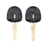 Carcasa de llave remota para coche de 2 botones con llave de repuesto para Mitsubishi Lancer EX Outlander ASX Grandis Colt Plus