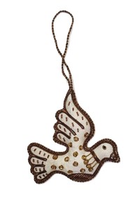 premium handmade christmas <b>ornament</b> velvet beaded bird design artisan crafted beaded bird souvenir decorative hanging <b>ornament</b> - Product Image 5