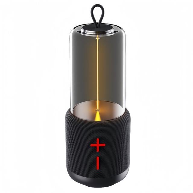 3 in 1 LED Music Camping Lamp Hand-Free Light Strip Stereo Bass Wireless for Speakers for Computer with 1200mAh Battery