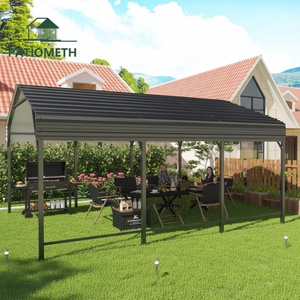 Abri de voiture en métal 11x19 pieds, structure renforcée, acier galvanisé antirouille, abri extérieur, directement de l'usine - Product Image 1